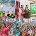 बांकीमोंगरा जंगल साईड में श्रीमद् भागवत कथा में शामिल हुईं नगर पालिका अध्यक्ष सोनी विकास झा, लिया भगवान श्री कृष्ण जी का आशीर्वाद।