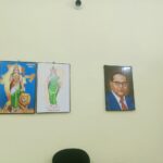 पार्षद सुश्री दिव्या कुर्रे की पहल लाई रंग ,बांकीमोंगरा नगर पालिका में स्थापित हुआ बाबा साहब का छायाचित्र।