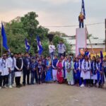 बांकीमोंगरा के अंबेडकर नगर में धूमधाम से मनाई गई बाबा साहब की 135वीं जयंती, पार्षद दिव्या कुर्रे ने अर्पित की पुष्पांजलि।